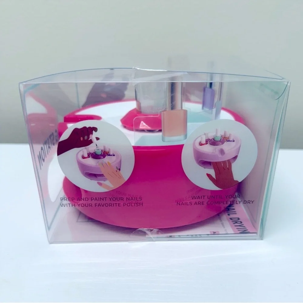 3 for $15 SALE Pink Nail Drying Station Bundle w/ polish holder from Target